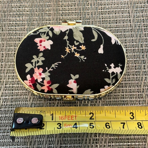 #47 Retro Floral Oval Compact Mirror - Picture 10 of 10